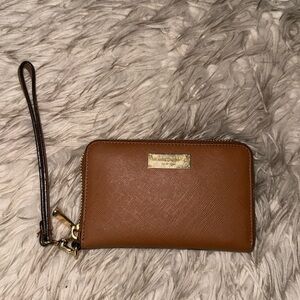 Henri Bendel “wristlet” wallet in cognac